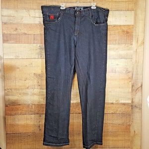 Red Ape Jeans Men's Size 46x33 Dark Washed Denim C
